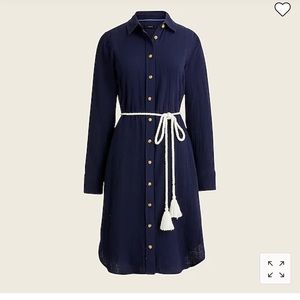 J. Crew Classic-fit soft gauze shirtdress